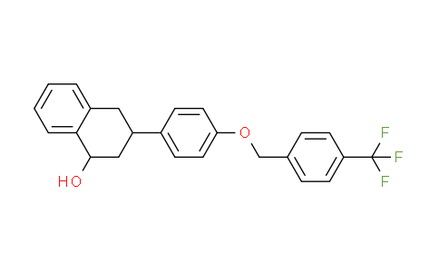 CAS No. 103772-30-1, 3-(4-((4-(trifluoromethyl)benzyl)oxy)phenyl)-1,2,3,4-tetrahydronaphthalen-1-ol