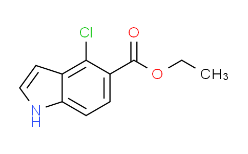 CAS No. 1057076-56-8, Ethyl 4-chloro-1H-indole-5-carboxylate