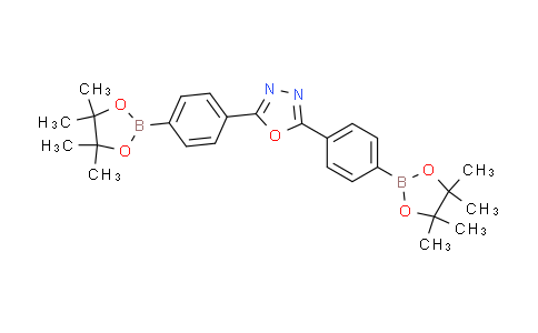 CAS No. 1116122-85-0, 2,5-Bis(4-(4,4,5,5-tetramethyl-1,3,2-dioxaborolan-2-yl)phenyl)-1,3,4-oxadiazole