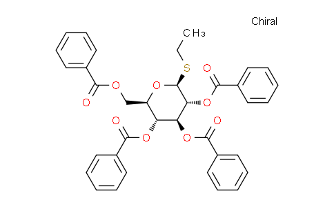 CAS No. 113214-71-4, b-D-Glucopyranoside, ethyl 1-thio-, 2,3,4,6-tetrabenzoate