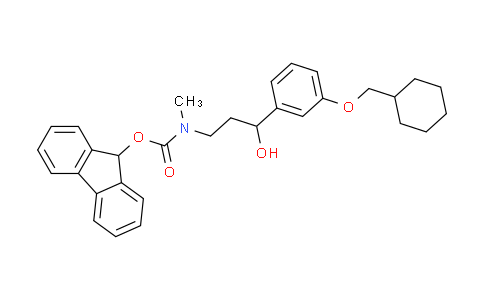 CAS No. 1141779-84-1, (9H-fluoren-9-yl)methyl(3-(3-(cyclohexylmethoxy)phenyl)-3-hydroxypropyl)carbamate