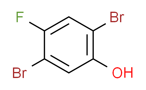 CAS No. 1155354-15-6, 2,5-dibromo-4-fluorophenol