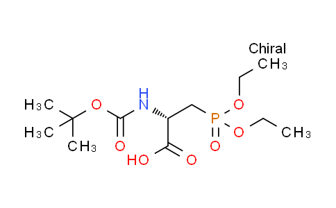 CAS No. 1159501-74-2, (S)-2-((tert-butoxycarbonyl)amino)-3-(diethoxyphosphoryl)propanoic acid