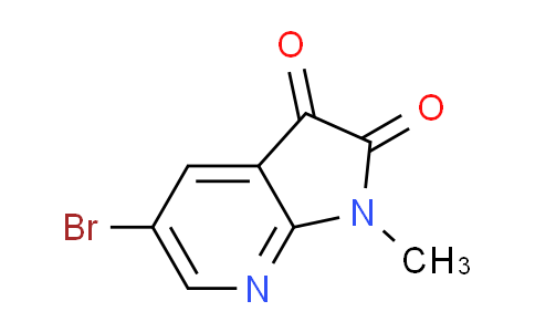 CAS No. 1173721-45-3, 1H-Pyrrolo[2,3-b]pyridine-2,3-dione, 5-bromo-1-methyl-