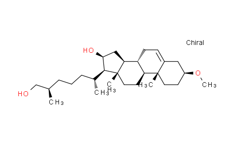CAS No. 1208105-63-8, (3b,16b,25R)-16,26-dihydroxy-3-O-methylcholesterol