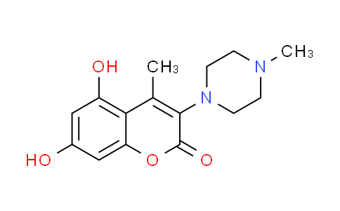 CAS No. 1209261-56-2, 5,7-dihydroxy-4-methyl-3-(4-methylpiperazin-1-yl)-2H-chromen-2-one