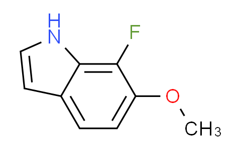 CAS No. 1227561-86-5, 7-Fluoro-6-methoxy-1H-indole