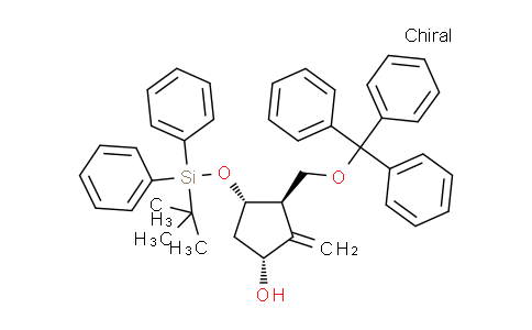 CAS No. 1233193-58-2, (1R,3R,4S)-4-(tert-butyldiphenylsilyloxy)-2-methylene-3-(trityloxymethyl)cyclopentanol