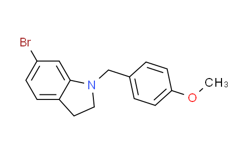 CAS No. 1254334-13-8, 6-bromo-1-(4-methoxybenzyl)-2,3-dihydro-1H-indole
