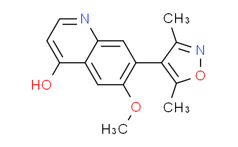 CAS No. 1300031-67-7, 7-(3,5-dimethylisoxazol-4-yl)-6-methoxyquinolin-4-ol