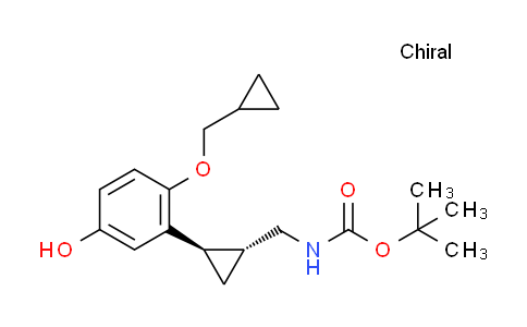 CAS No. 1322700-01-5, tert-butyl (((1R,2R)-2-(2-(cyclopropylmethoxy)-5-hydroxyphenyl)cyclopropyl)methyl)carbamat