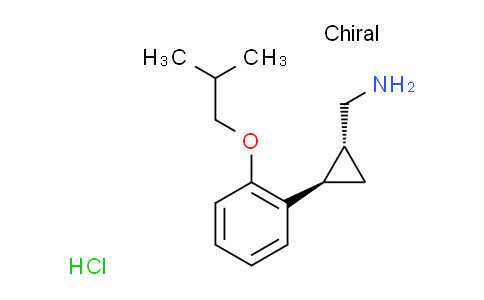 CAS No. 1344119-14-7, trans-(2-(2-isobutoxyphenyl)cyclopropyl)methanamine hydrochloride