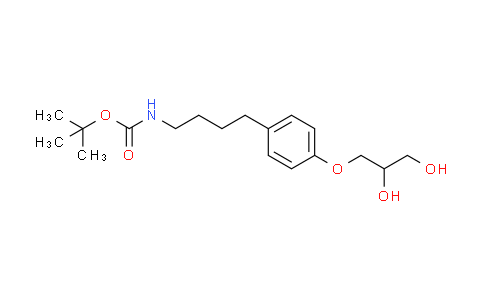 CAS No. 1352187-31-5, tert-butyl(4-(4-(2,3-dihydroxypropoxy)phenyl)butyl)carbamate