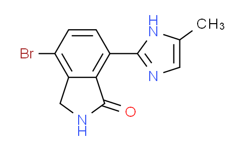 CAS No. 1370467-93-8, 4-bromo-7-(5-methyl-1H-imidazol-2-yl)isoindolin-1-one