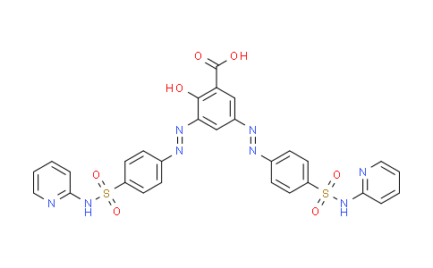 CAS No. 1391062-49-9, 2-hydroxy-3,5-bis((E)-(4-(N-(pyridin-2- yl)sulfamoyl)phenyl)diazenyl)benzoic acid