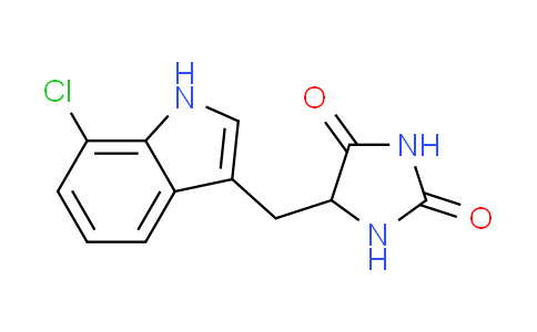 CAS No. 1391980-92-9, 5-((7-chloro-1H-indol-3-yl)methyl)imidazolidine-2,4-dione
