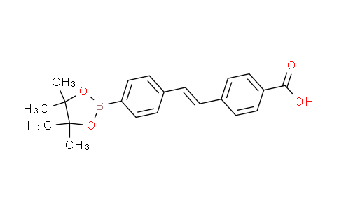 CAS No. 1394005-03-8, (E)-4-(4-(4,4,5,5-tetramethyl-1,3,2-dioxaborolan-2-yl)styryl)benzoic acid
