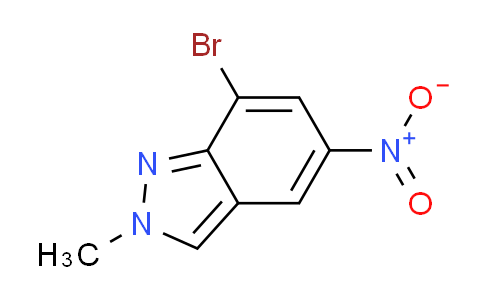 CAS No. 1429042-41-0, 7-bromo-2-methyl-5-nitro-2H-indazole