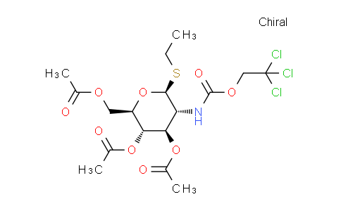 CAS No. 144923-59-1, ethyl 3,4,6-tri-O-acetyl-2-deoxy-1-thio-2-(2,2,2-trichloroethoxycarbonylamino)-β-D-glucopyranoside