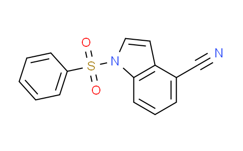 CAS No. 146564-13-8, 1-(phenylsulfonyl)-1H-indole-4-carbonitrile