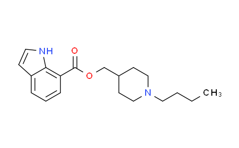 CAS No. 156600-98-5, 1H-Indole-7-carboxylic acid, (1-butyl-4-piperidinyl)methyl ester