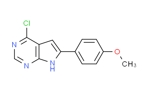 CAS No. 173459-03-5, 4-Chloro-6-(4-methoxy-phenyl)-7H-pyrrolo[2,3-d]pyrimidine