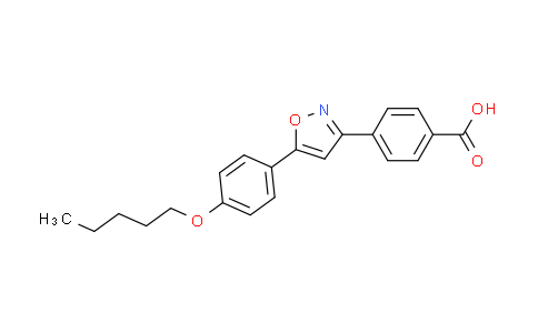 CAS No. 179162-55-1, 4-(5-(4-(pentyloxy)phenyl)isoxazol-3-yl)benzoic acid