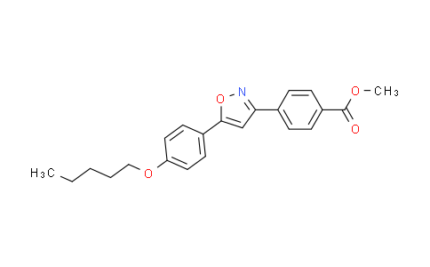 CAS No. 179162-64-2, Benzoic acid, 4-[5-[4-(pentyloxy)phenyl]-3-isoxazolyl]-, methyl ester