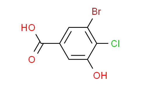 CAS No. 1823372-67-3, 3-bromo-4-chloro-5-hydroxybenzoicacid