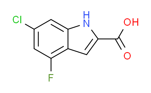 CAS No. 186446-27-5, 6-chloro-4-fluoro-1H-indole-2-carboxylicacid