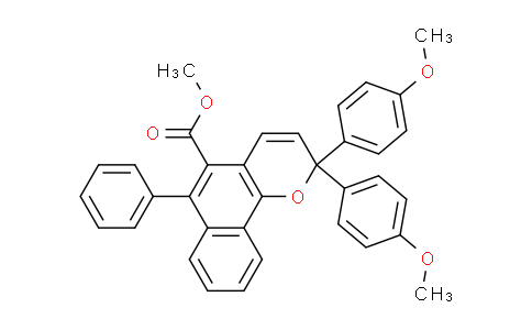 CAS No. 194302-39-1, Methyl 2,2-bis(4-methoxyphenyl)-6-phenyl-2H-benzo[h]chromene-5-carboxylate