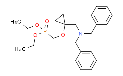 CAS No. 2087939-02-2, diethyl((1-((dibenzylamino)methyl)cyclopropoxy)methyl)phosphonate