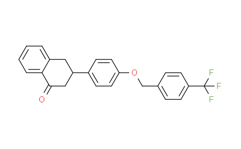 CAS No. 287974-84-9, 3-(4-((4-(trifluoromethyl)benzyl)oxy)phenyl)-3,4-dihydronaphthalen-1(2H)-one