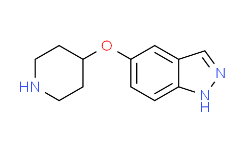 CAS No. 478827-08-6, 1H-Indazole, 5-(4-piperidinyloxy)-