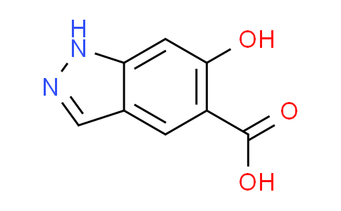 CAS No. 574758-53-5, 1H-Indazole-5-carboxylic acid, 6-hydroxy-