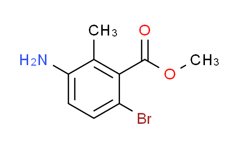 CAS No. 750586-06-2, Benzoic acid, 3-amino-6-bromo-2-methyl-, methyl ester