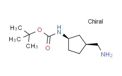 CAS No. 862700-28-5, tert-Butyl ((1R,3S)-rel-3-(aminomethyl)cyclopentyl)carbamate