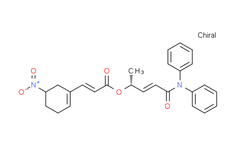 CAS No. 900186-73-4, (E)-(R,Z)-5-(diphenylamino)-5-oxopent-3-en-2-yl3-(5-nitrocyclohex-1-en-1-yl)acrylate