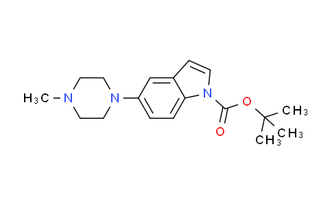 CAS No. 913388-48-4, 1H-Indole-1-carboxylic acid, 5-(4-methyl-1-piperazinyl)-, 1,1-dimethylethyl ester
