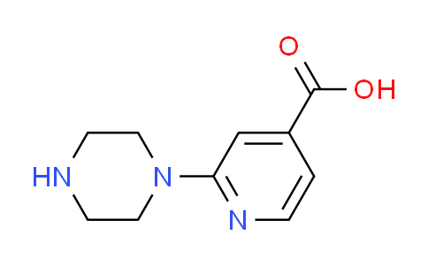 CAS No. 914637-26-6, 4-Pyridinecarboxylic acid, 2-(1-piperazinyl)-