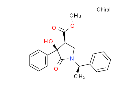 CAS No. 946513-89-9, methyl(3S,4R)-4-hydroxy-5-oxo-4-phenyl-1-((R)-1-phenylethyl)pyrrolidine-3-carboxylate