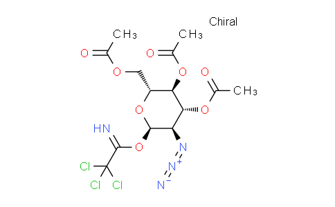 CAS No. 94715-56-7, α-​D-​Glucopyranose,2-​azido-​2-​deoxy-​,3,​4,​6-​triacetate1-​(2,​2,​2-​trichloroethanimidat​e)