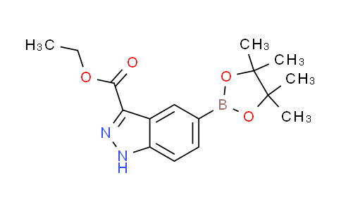CAS No. 947191-19-7, 1H-Indazole-3-carboxylic acid, 5-(4,4,5,5-tetramethyl-1,3,2-dioxaborolan-2-yl)-, ethyl ester
