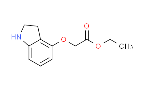 CAS No. 947382-57-2, Acetic acid, 2-[(2,3-dihydro-1H-indol-4-yl)oxy]-, ethyl ester