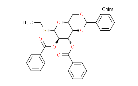CAS No. 20701-63-7, Ethyl 2,3-di-O-benzoyl-4,6-O-benzylidene-1-thio-β-D-glucopyranoside
