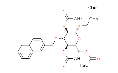 CAS No. 352008-02-7, Ethyl 2,4,6-tri-O-acetyl-3-O-(2-naphthyl)methyl-1-thio-β-D-glucopyranoside