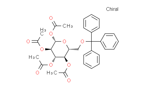 CAS No. 10028-44-1, 1,2,3,4-TETRA-O-ACETYL-6-O-(TRIPHENYLMETHYL)-BETA-D-GLUCOPYRANOSE