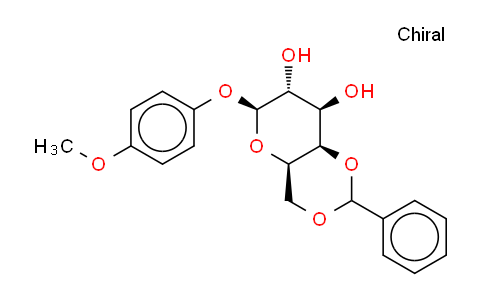 CAS No. 176299-96-0, 4-methoxyphenyl 4,6-O-benzylidene-β-D-galactopyranoside