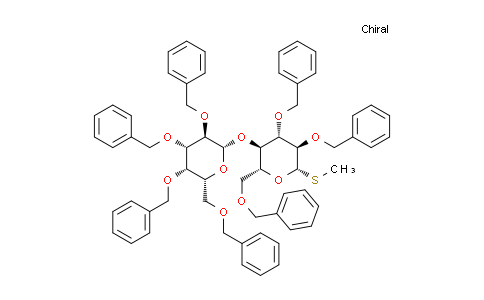 CAS No. 183239-13-6, Methyl 2,3,4,6-tetra-O-benzyl-β-D-galactopyranosyl-(1→4)-2,3,6-tri-O-benzyl-1-thio-β-D-glucopyranoside