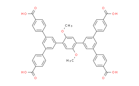 CAS No. 1800290-01-0, 4-[3-[4-[3,5-Bis(4-carboxyphenyl)phenyl]-2,5-dimethoxyphenyl]-5-(4-carboxyphenyl)phenyl]benzoic acid